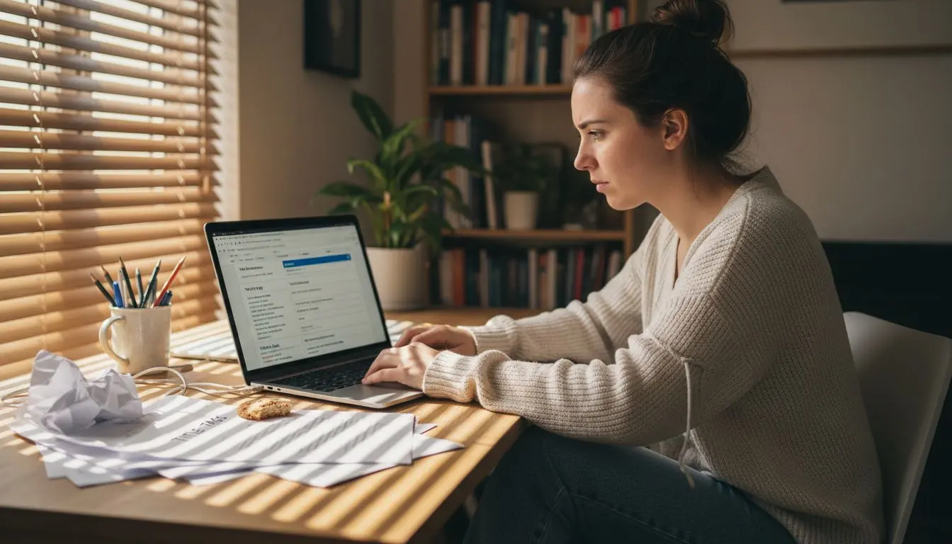 Business owner editing SEO meta descriptions