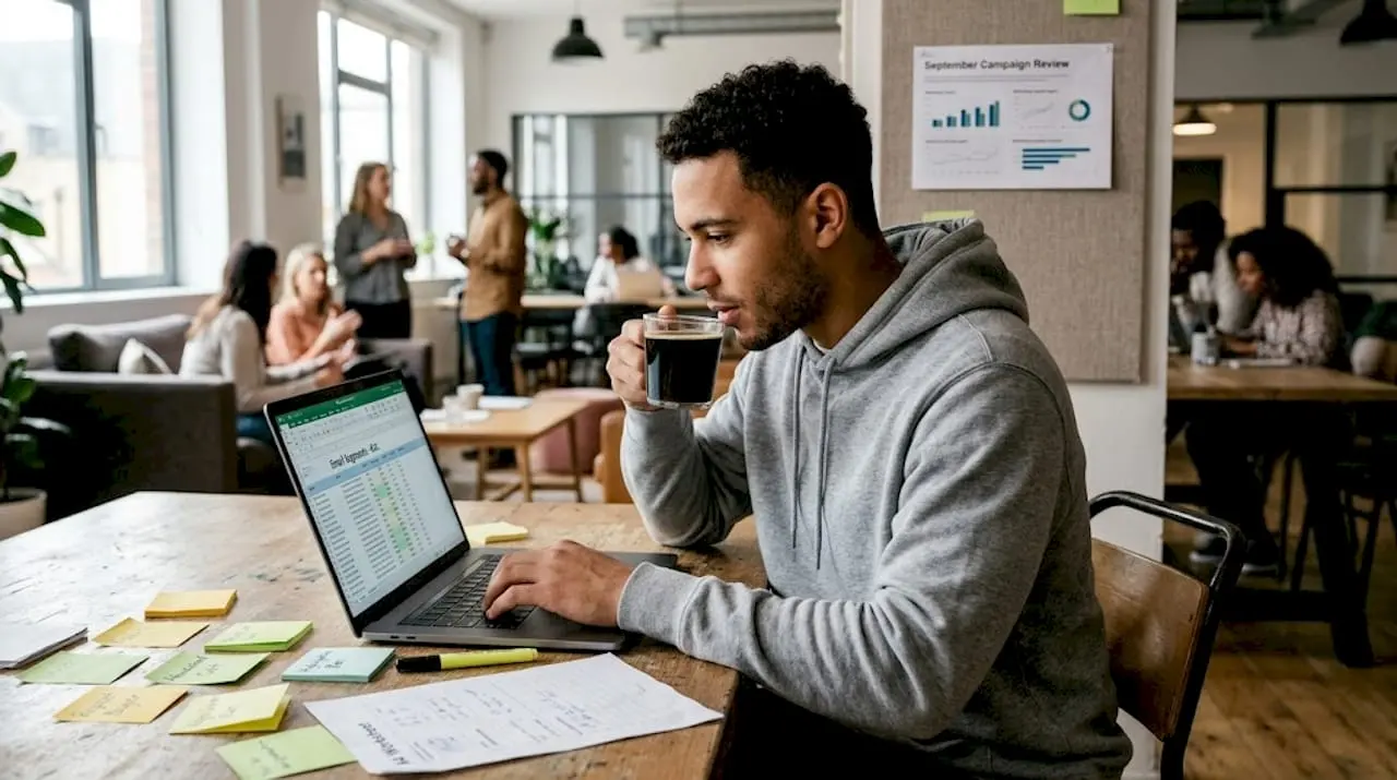 Worker segmenting email marketing lists