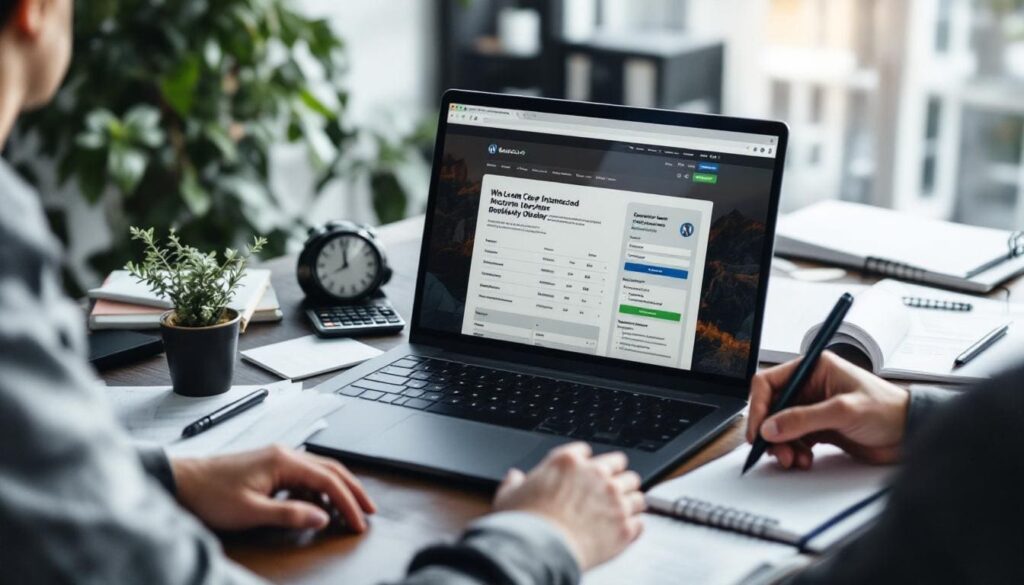 how to design a wordpress website for accountant