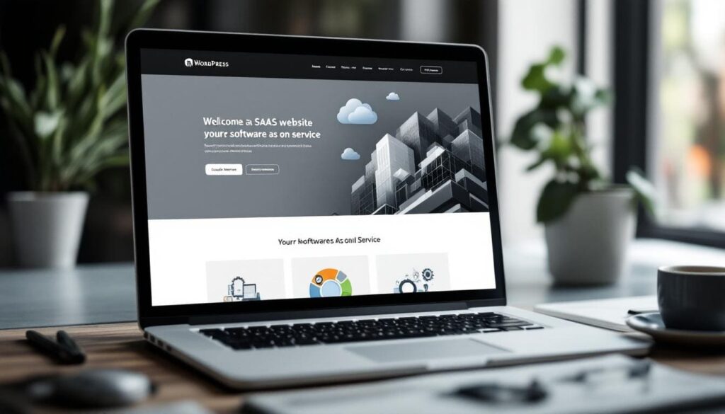 how to design a wordpress website for saas