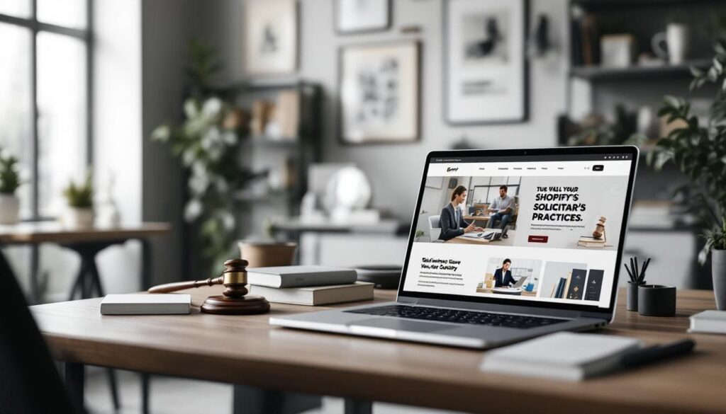 how to design a shopify website for solicitor