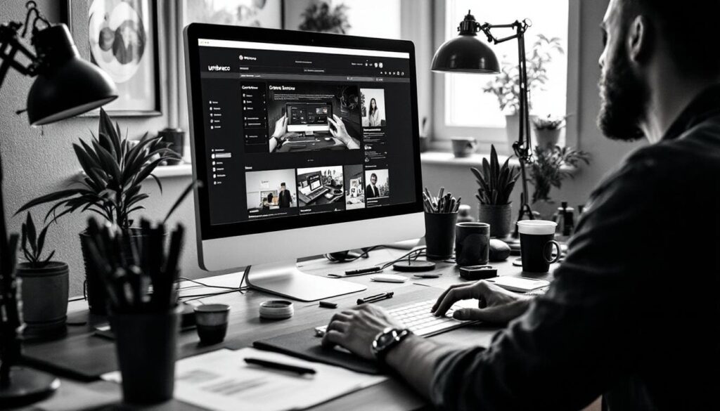 how to design a umbraco website for graphic designer
