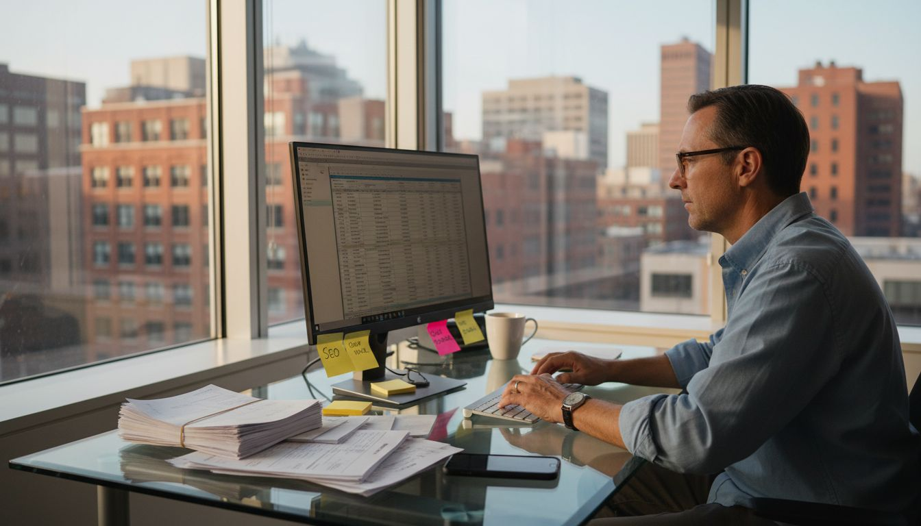 Small business owner updates website metadata