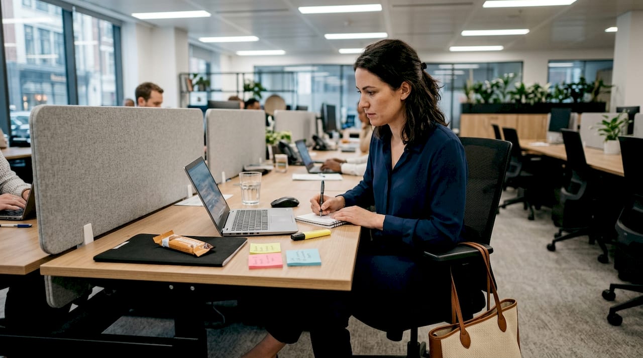 Businesswoman reviewing website for accessibility on laptop