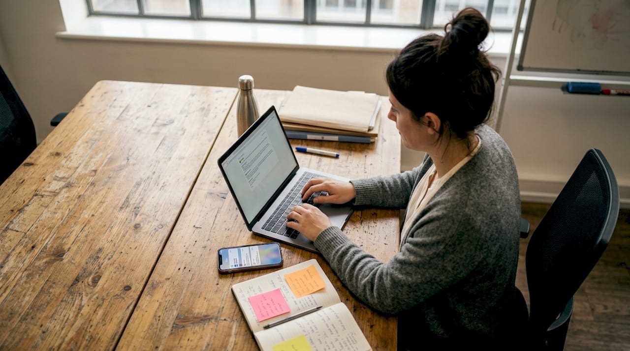 Business owner planning digital marketing campaign