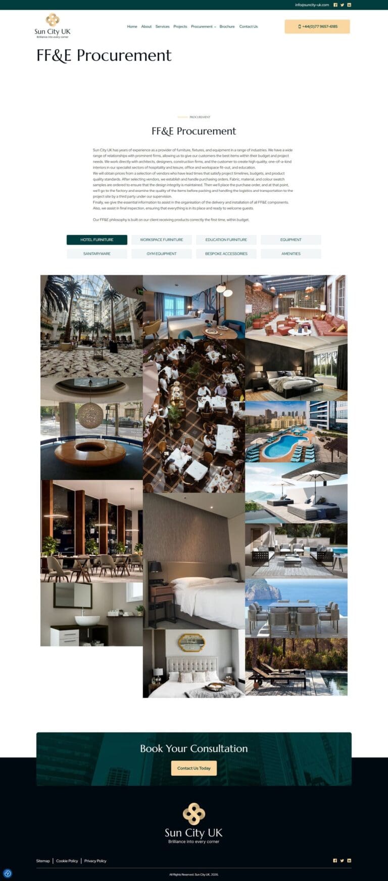 Procurement Page