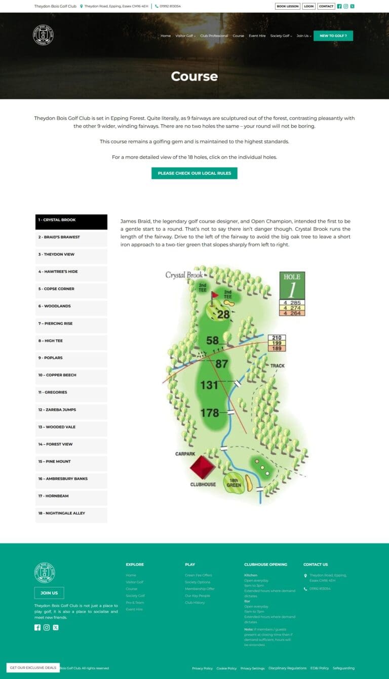 Course Page
