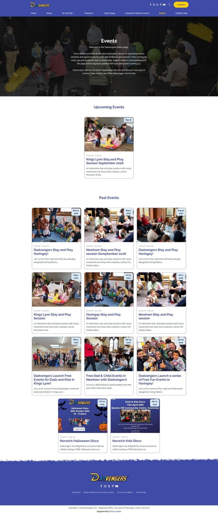 Events Page