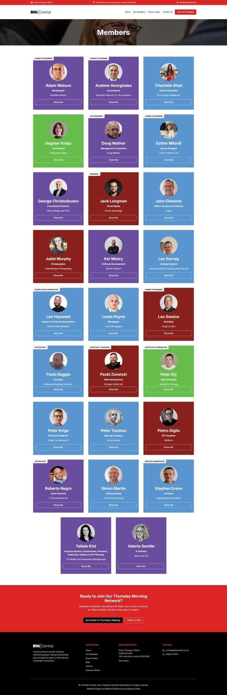 Members Page