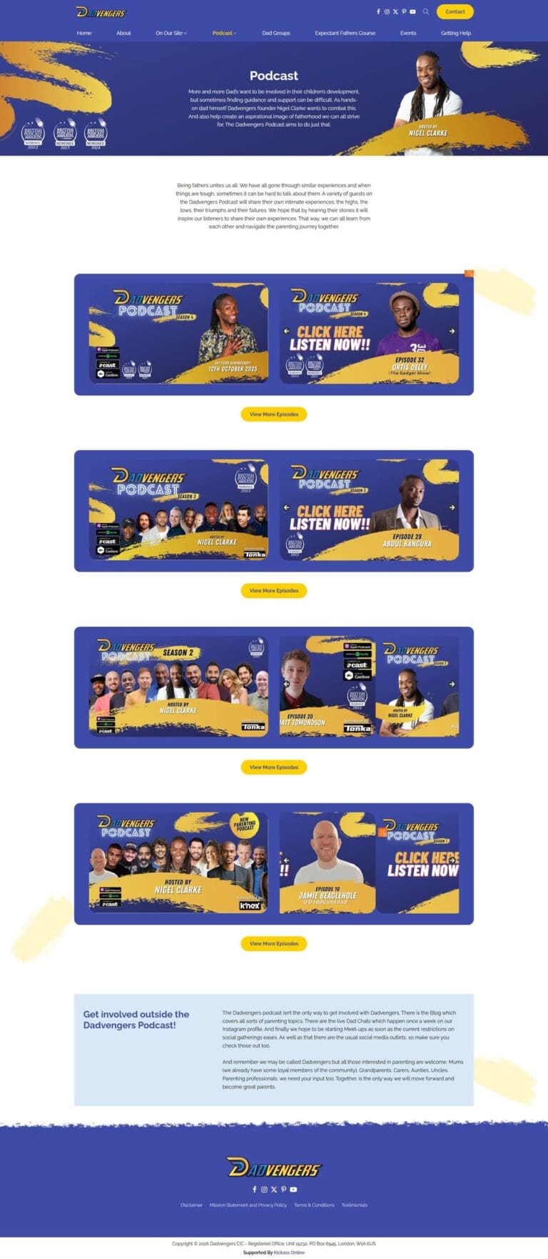 Podcast Page